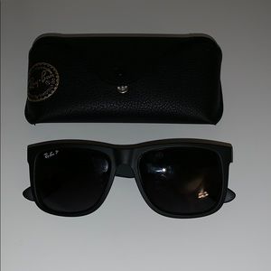 Ray-Ban polarized black men’s sunglasses